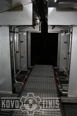 Spray rinsing system