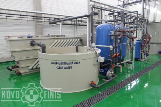 Sedimentation unit and sand filtration unit